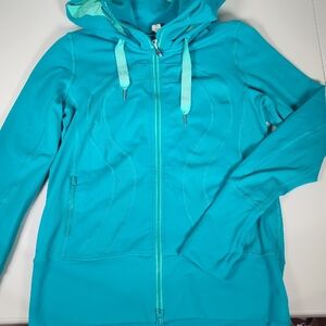 Lululemon Stride Jacket Hooded Full Zip in bright teal blue 8